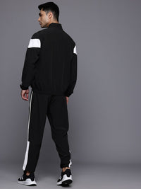 Hrx oleh Hrithik Roshan Colourblocked Logo Brand Dicetak Rapid-Dry Running Tracksuit