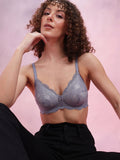 DressBerry Floral Half Coverage Underwired Lightly Padded Bra