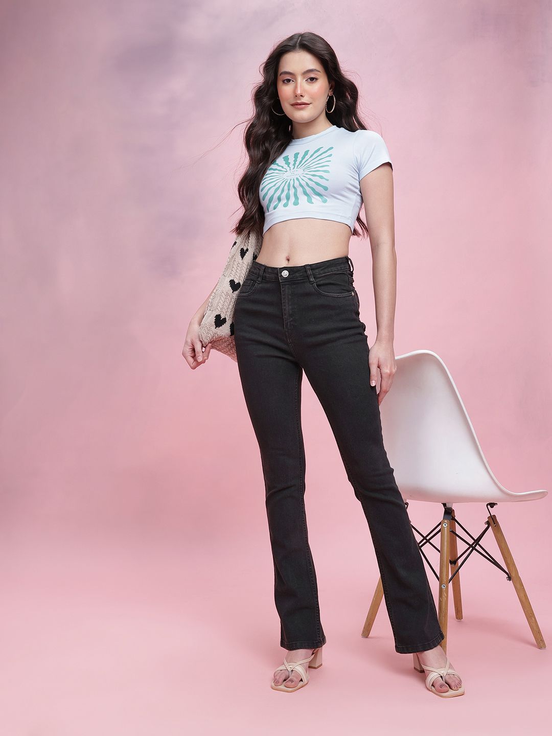 DressBerry Women Bootcut Mid-Rise Stretchable Jeans