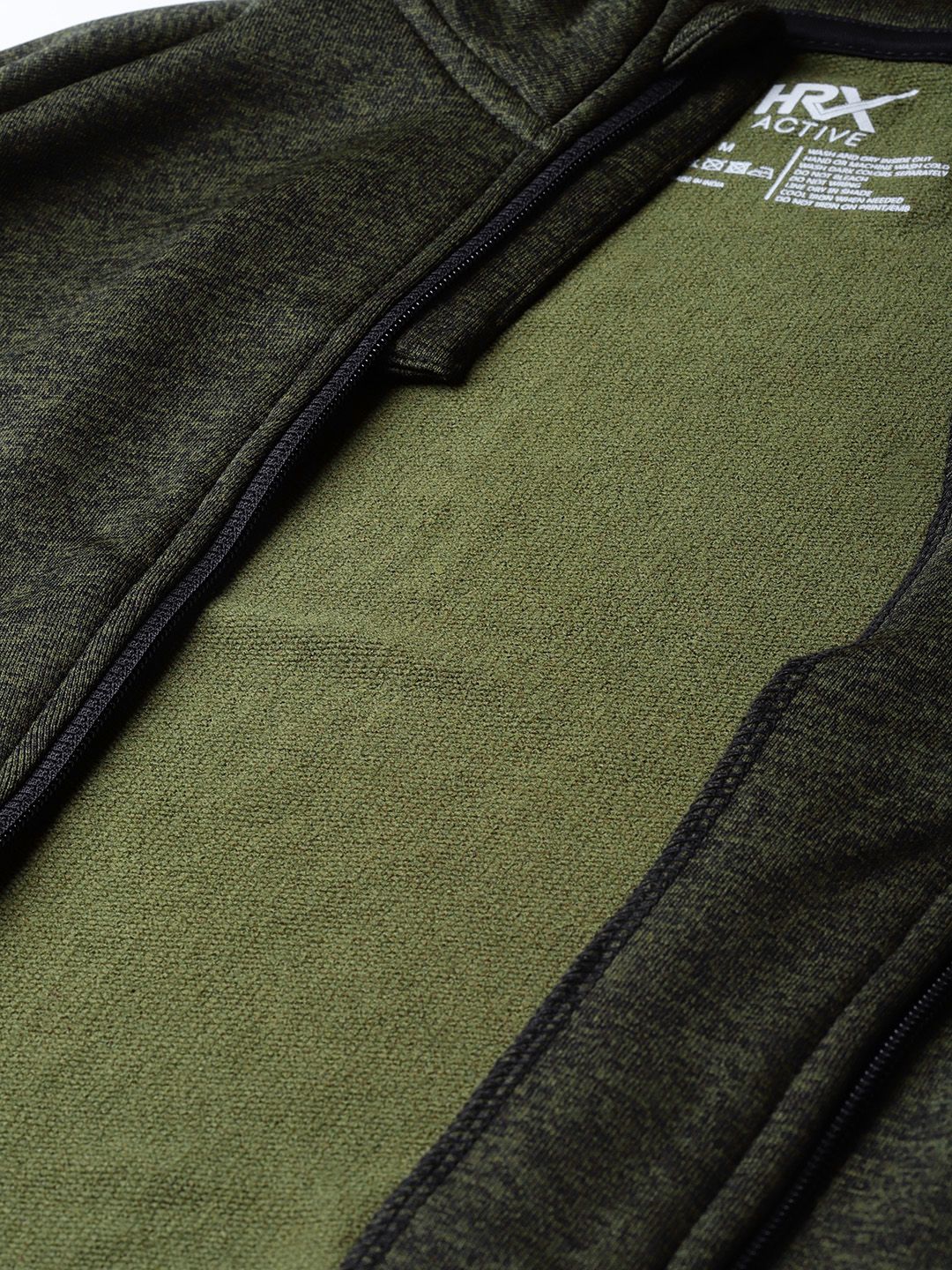 HRX by Hrithik Roshan Men Olive Green Training Rapid Dry Solid Sweatshirt