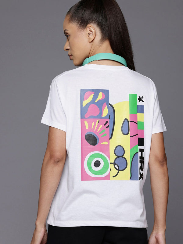 HRX by Hrithik Roshan Women Printed Relaxed Fit T-shirt