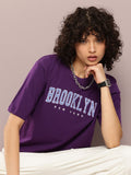DILLINGER Women Oversized Short Sleeve Embroidery Tshirt