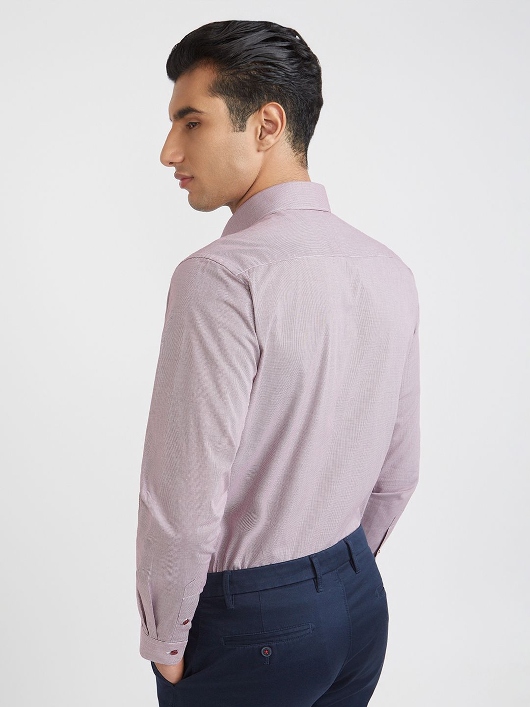 Raymond Textured Pure Cotton Slim Fit Formal Shirt