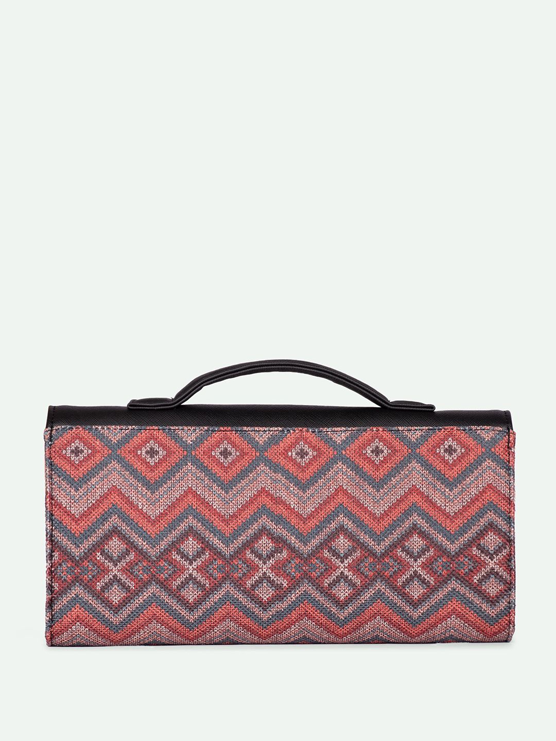 ZOUK Rhea Kapoor Gwalior Weaves Textured Water Resistant Jute Envelope Clutch