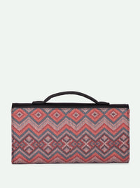 ZOUK Rhea Kapoor Gwalior Weaves Textured Water Resistant Jute Envelope Clutch