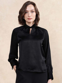RAREISM Women Solid High Neck Top