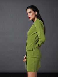 SASSAFRAS worklyf Shawl Collar Blazer Dress
