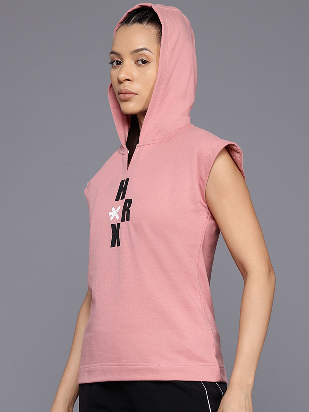 HRX by Hrithik Roshan Printed Hooded Sweatshirt