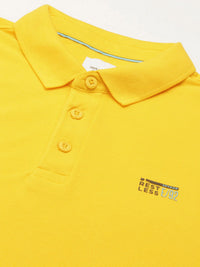 SPYKAR Men Pure Cotton Polo Collar Slim Fit T-shirt
