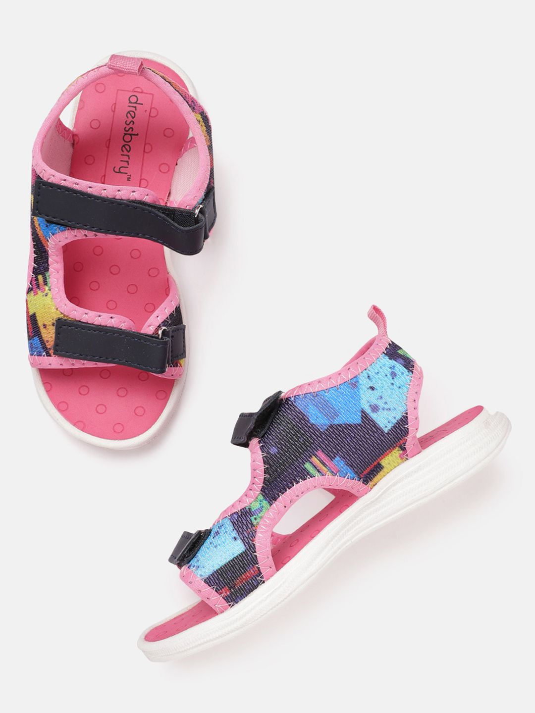 DressBerry Women Abstract Printed Sports Sandals