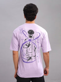 ADRO Anime Printed Round Neck Cotton Oversized T-shirt