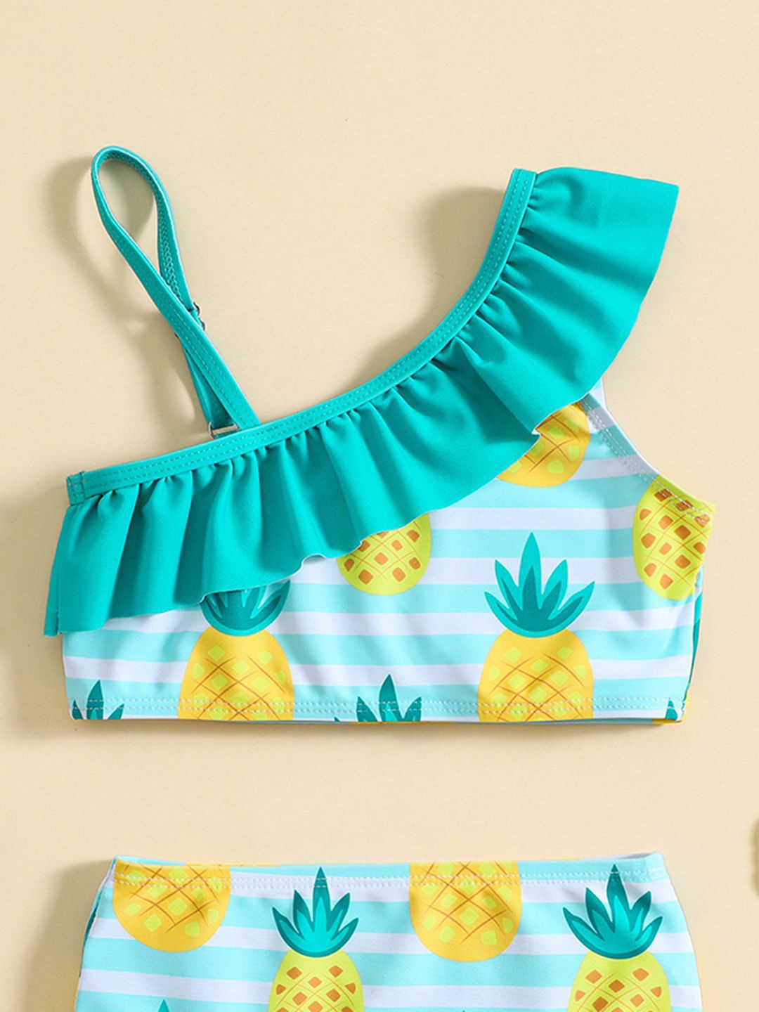 YK Infant Girls Printed Top & Briefs Swim Set