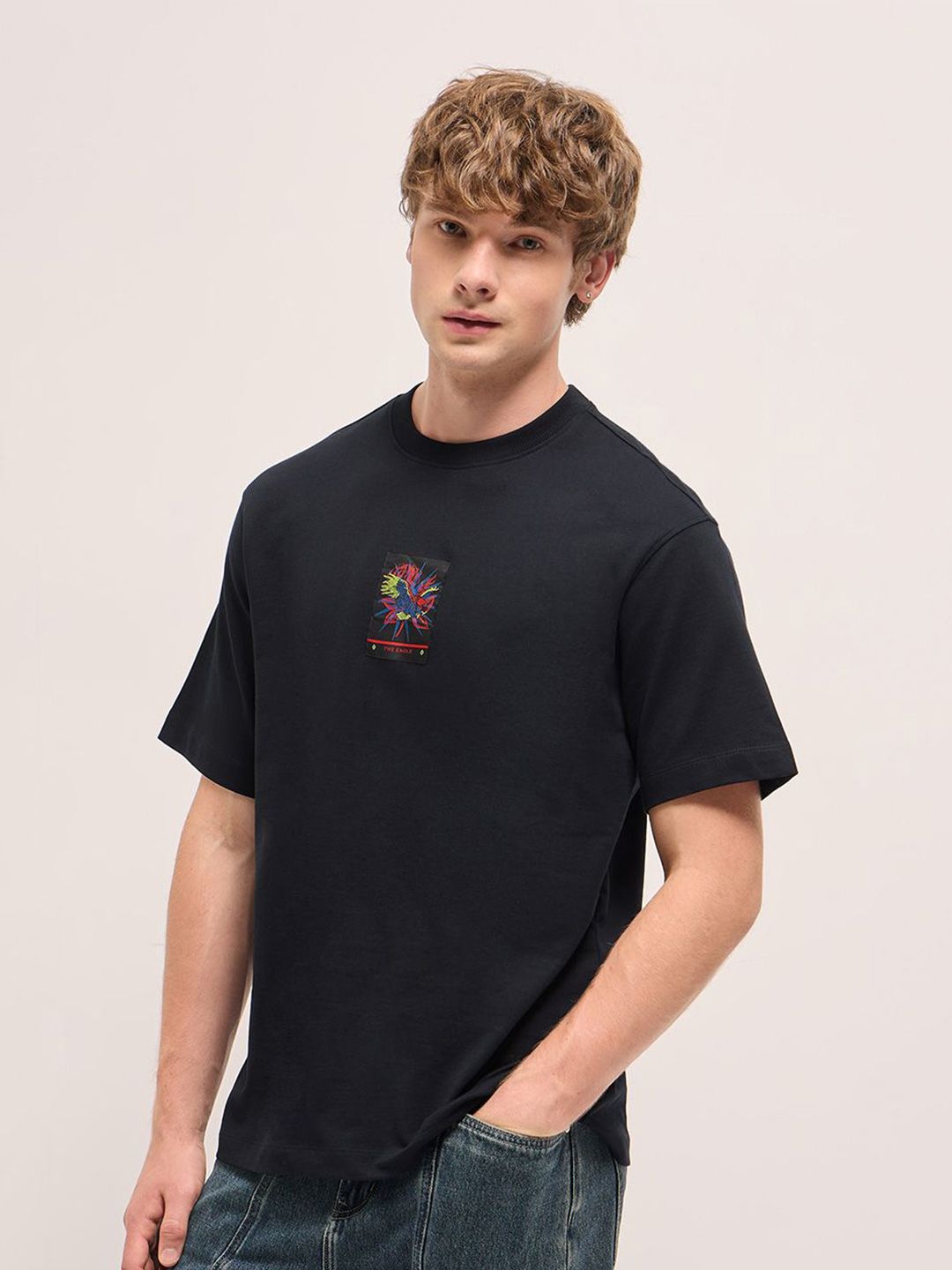 THE BEAR HOUSE Men Printed Oversized T-shirt