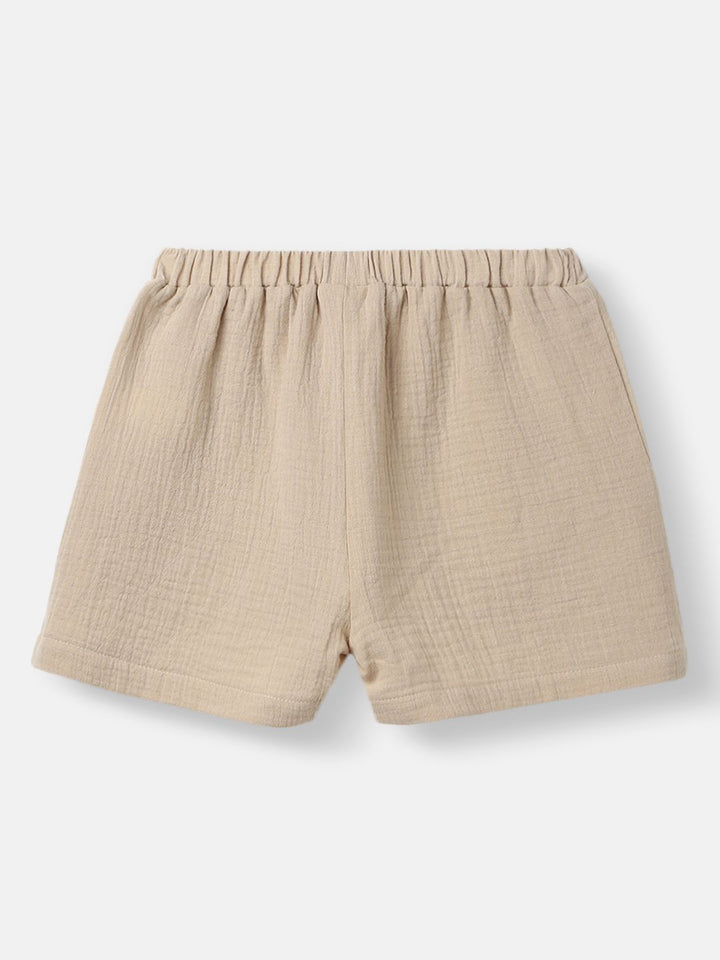 Nauti Nati Boys Shirt Collar Pure Cotton Shirt with Shorts