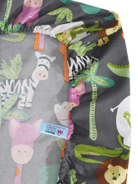 Myntra Elegant Homes Kids Grey & White Printed Set Cadar King 300 TC 2.5 x 2.2 m