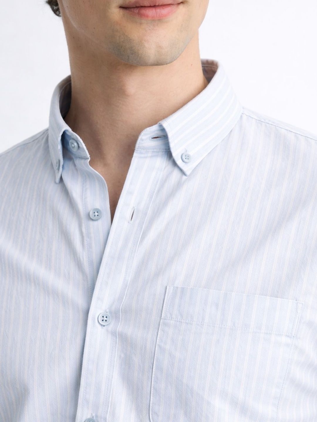 ADRO Men Standard Striped Casual Shirt