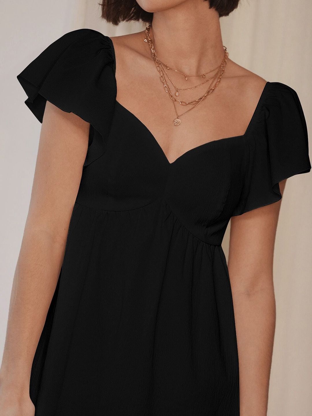DressBerry Women V-Neck A-Line Above Knee Dress