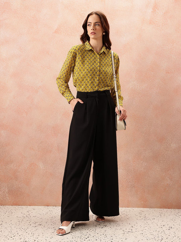 all about you Opaque Printed Casual Shirt