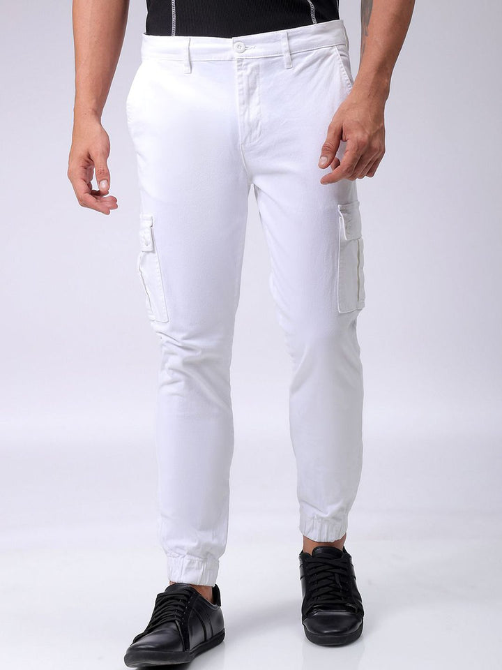 The Indian Garage Co Men Mid-Rise Regular Fit Cargos Trousers