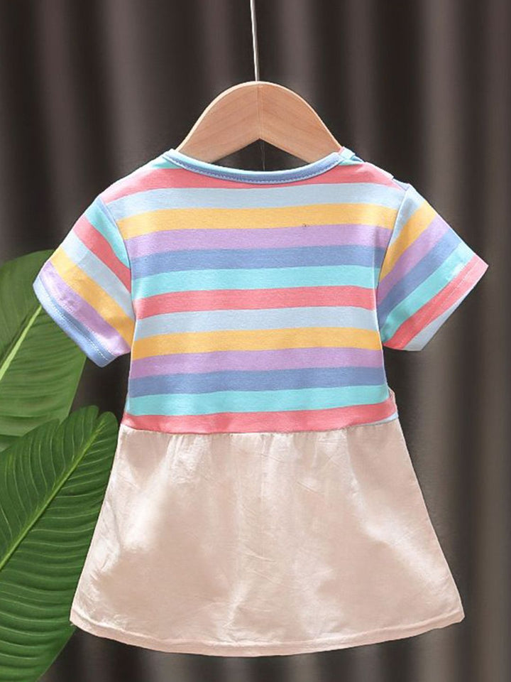 YK Girls Cotton A-Line Dress