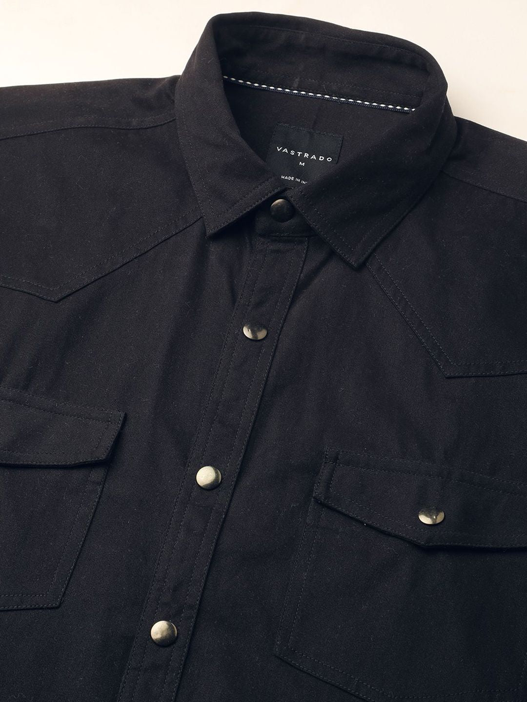 VASTRADO Men Classic Slim Fit Opaque Casual Shirt