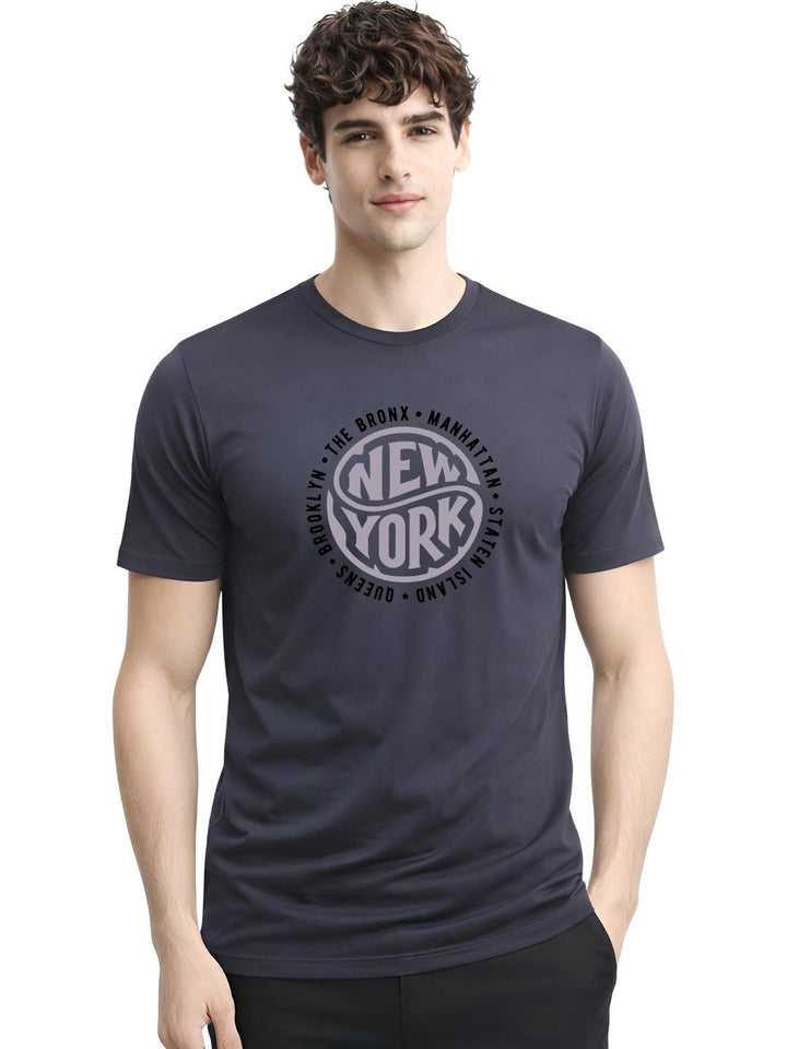 ADRO Men Typography Printed T-shirt