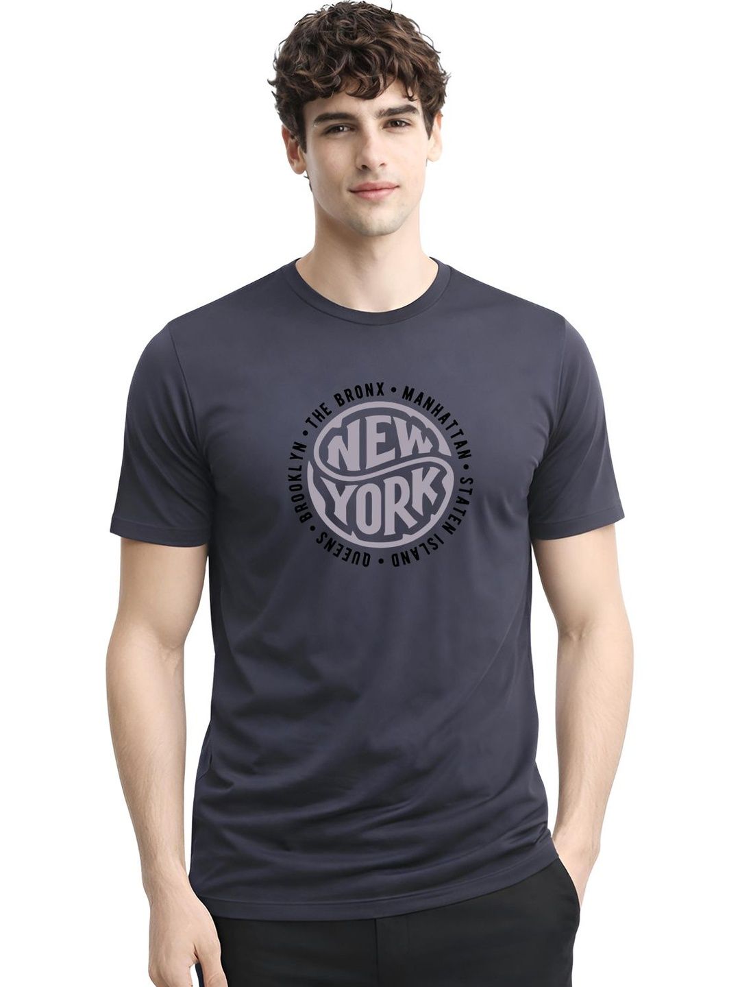ADRO Men Typography Printed T-shirt