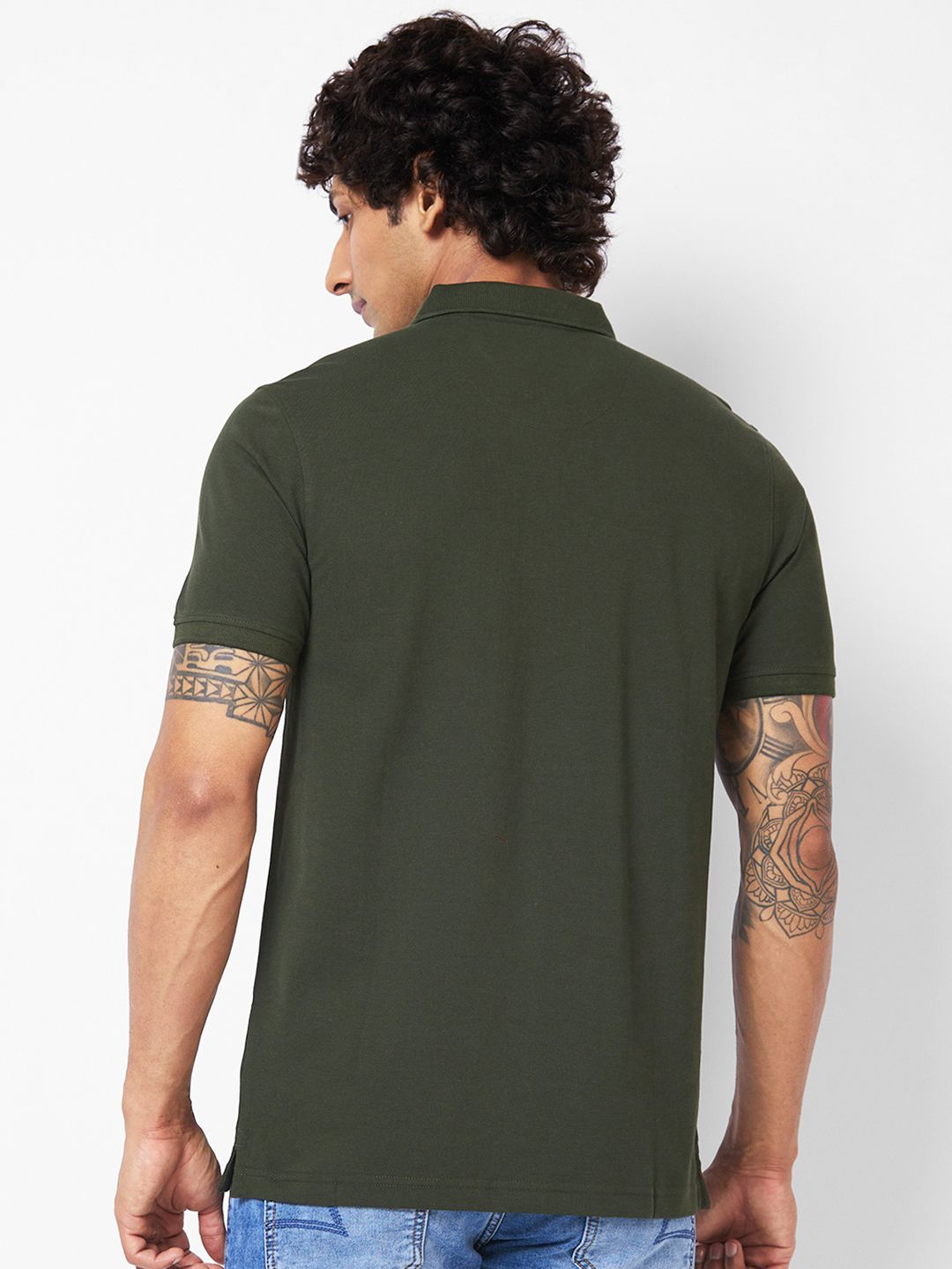 SPYKAR Polo Collar Slim Fit T-shirt