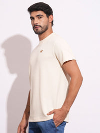 Being Human Men Solid Round Neck Cotton T-shirt