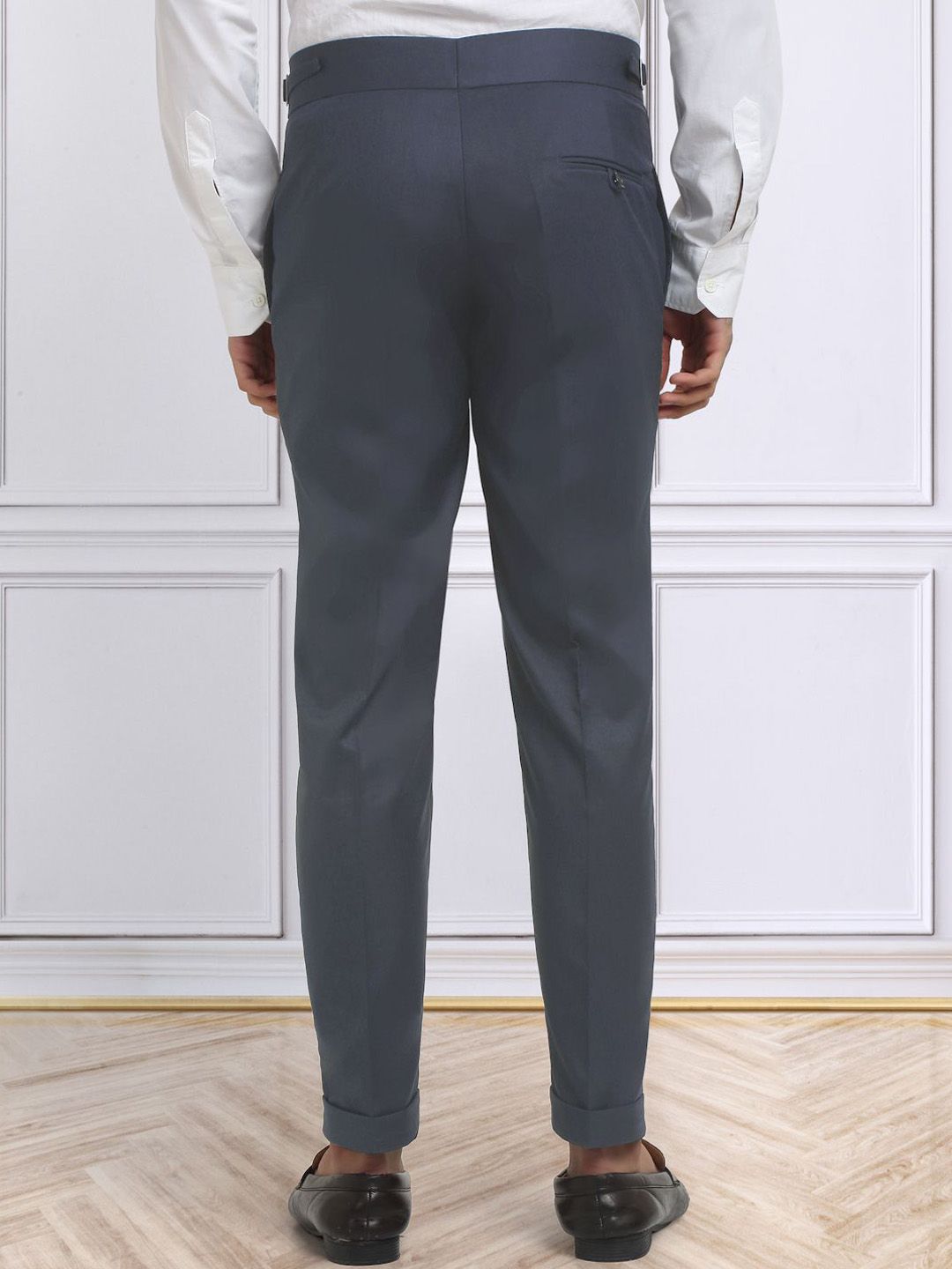 KLOTTHE Men's  Cotton Rich Solid Slim Fit Gurkha pants