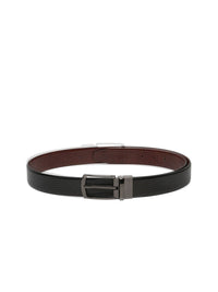 Teakwood Leathers Men Textured Leather Reversible Formal Belt
