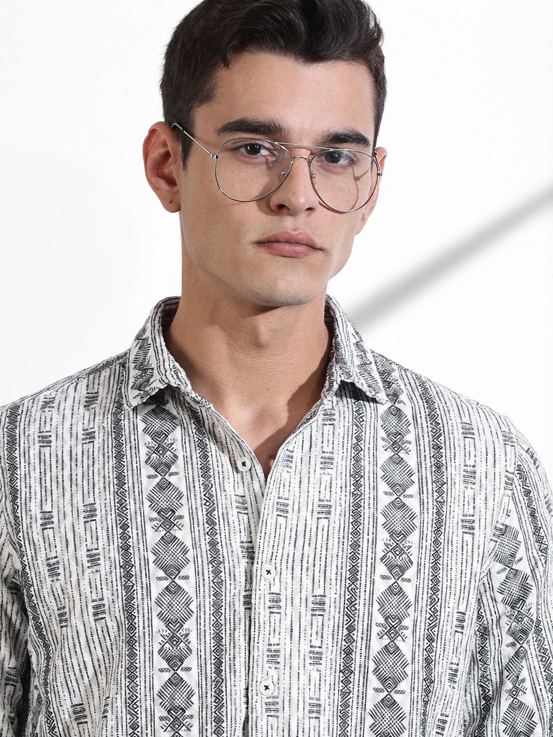 Thomas Scott Men Classic Slim Fit Opaque Casual Shirt