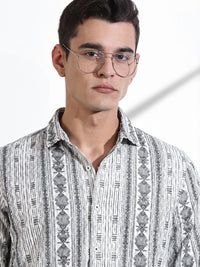 Thomas Scott Men Classic Slim Fit Opaque Casual Shirt