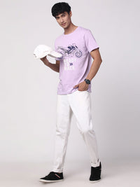 ADRO Men Graphic Printed Round Neck Cotton T-shirt
