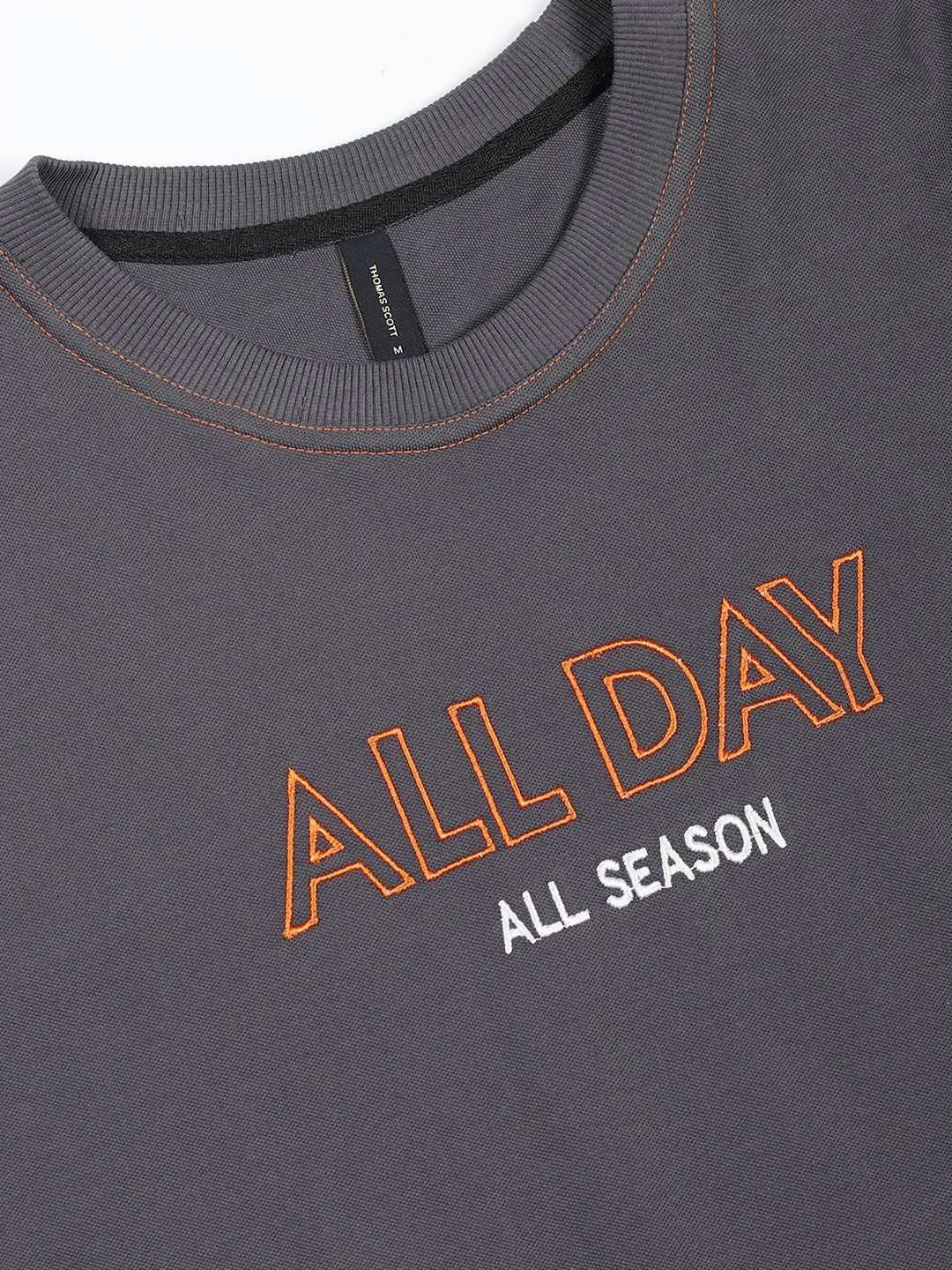 Thomas Scott Typography Printed Round Neck T-shirt