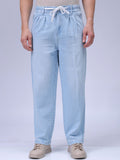 The Indian Garage Co Men Relaxed Fit Cotton Jogger Demin