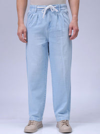 The Indian Garage Co Men Relaxed Fit Cotton Jogger Demin