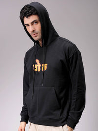 The Indian Garage Co Men Printed Hooded Sweatshirt