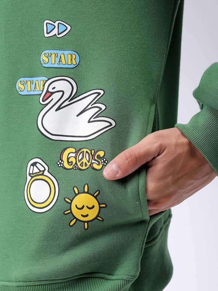 The Indian Garage Co Men Typography Printed Long Sleeves Sweatshirt