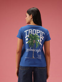 DressBerry Typography Printed Casual T-shirt