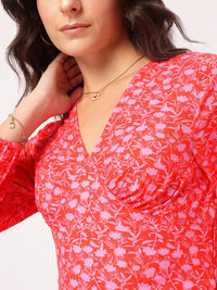 DressBerry Dainty Darling Floral Crop Top