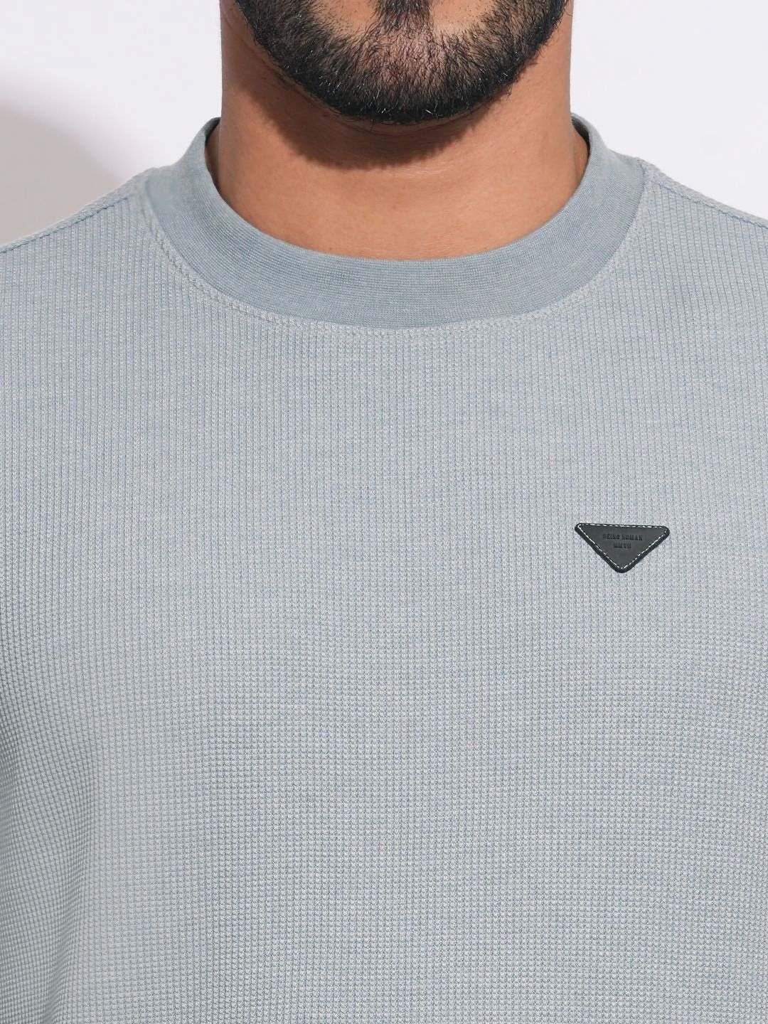Being Human Men Solid Round Neck Cotton T-shirt