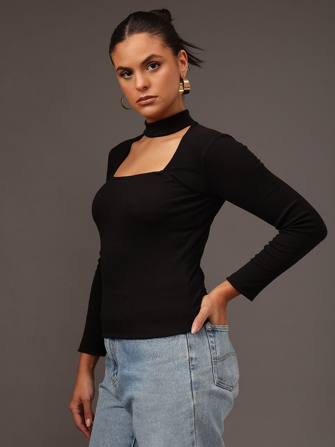 STREET 9 Cotton Fitted Top