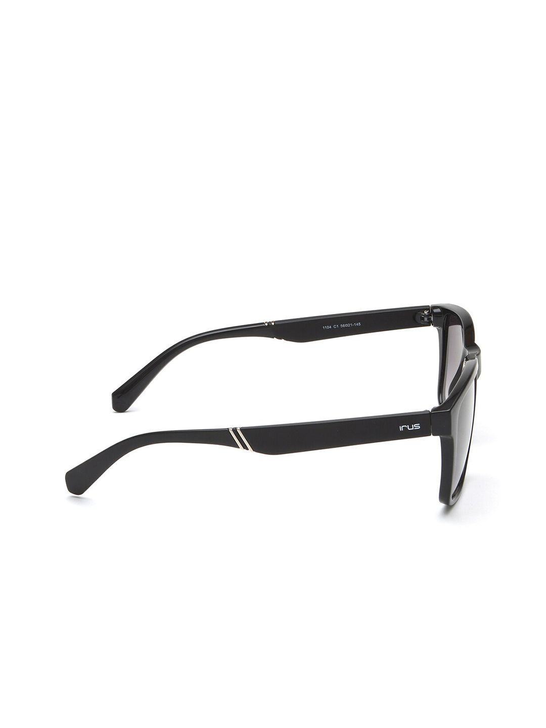 Irus oleh Idee Unisex Grey Lens & Black Square Sunglasses dengan Lensa Dilindungi UV