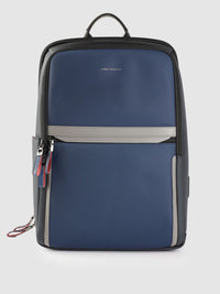 Lino Perros Unisex Colorblocked Laptop Backpack with Earphone Gate - 15.2L