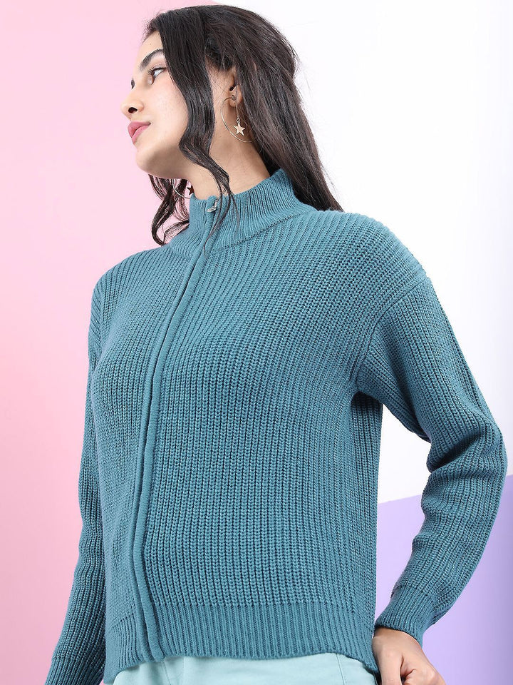 Tokyo Talkies Women Cable Knit Pullover