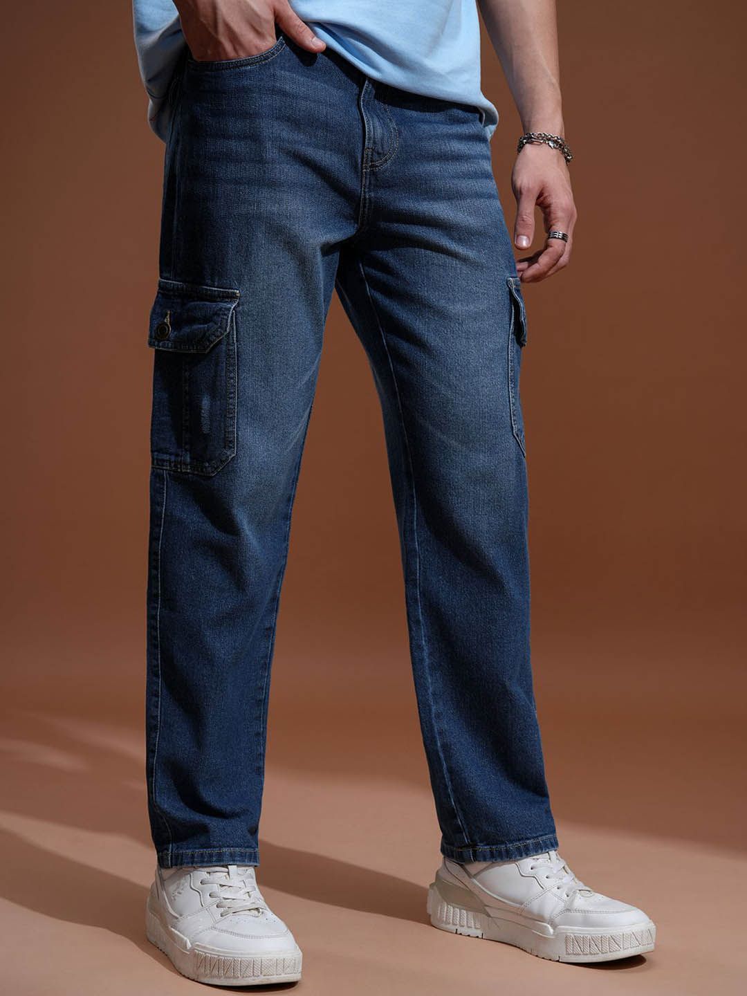 HIGHLANDER Men Straight Fit Light Fade Jeans