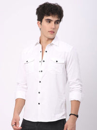 VASTRADO Men Classic Slim Fit Opaque Casual Shirt