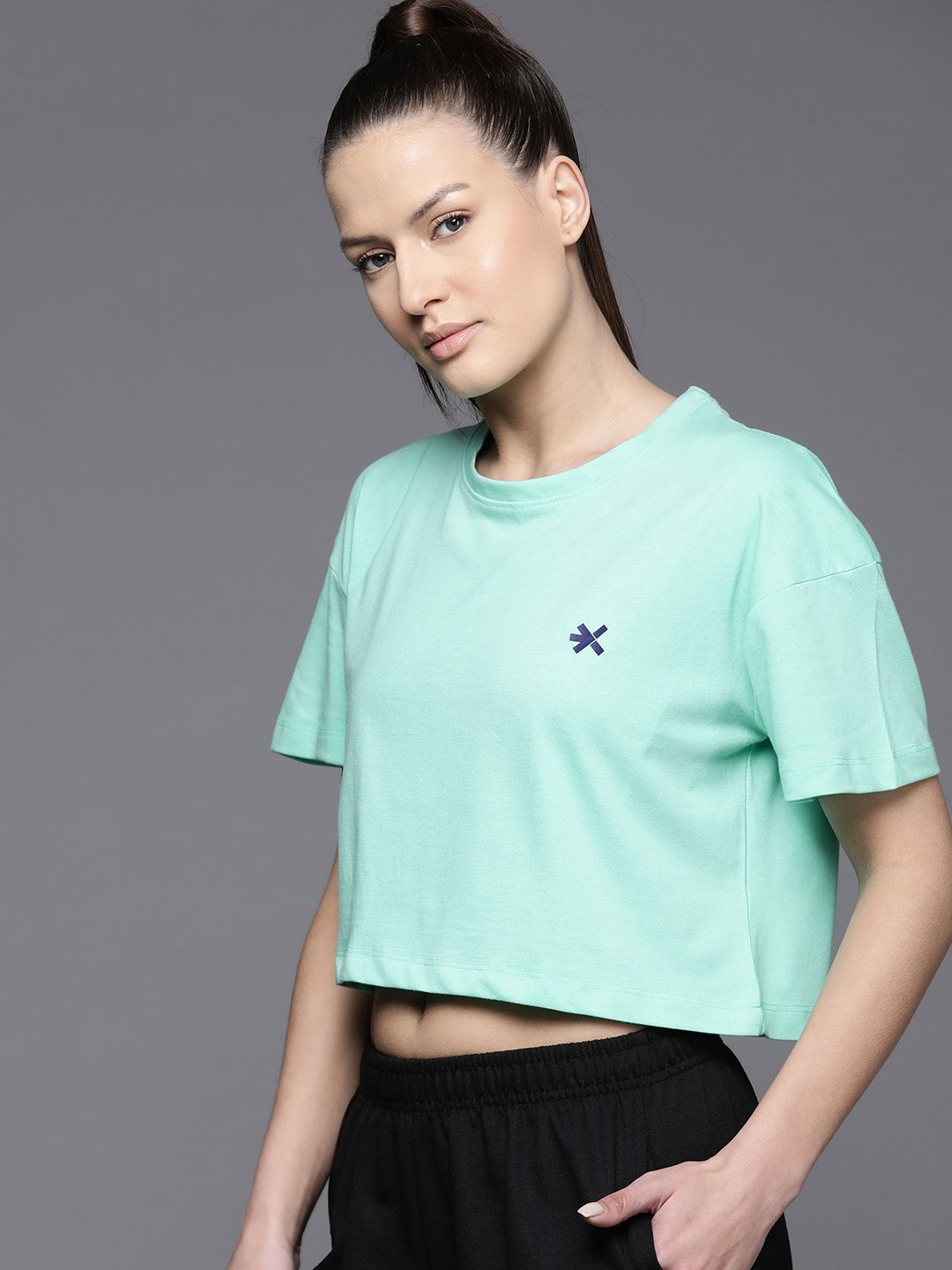 HRX by Hrithik Roshan Printed Drop-Shoulder Sleeves Boxy Lifestyle T-shirt