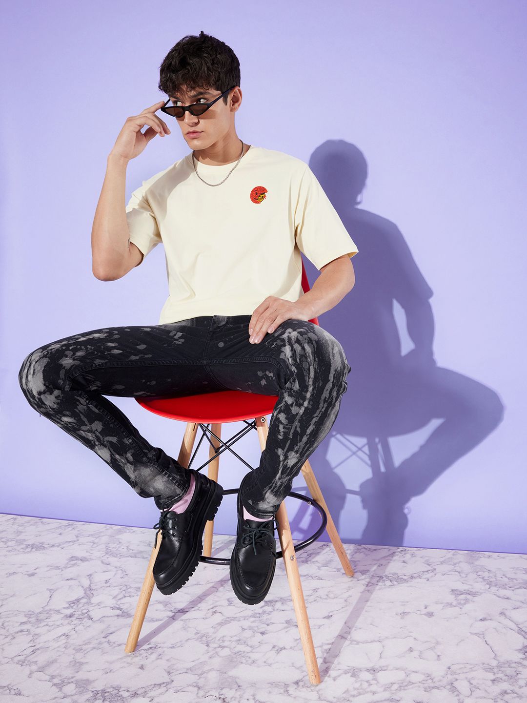 Difference of Opinion Printed Cotton Oversized T-shirt